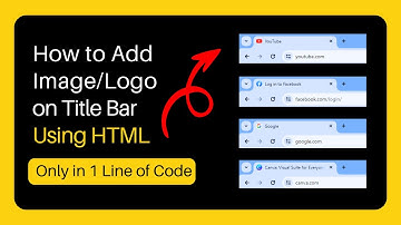 How to add logo/favicon in title bar using HTML | Web Designing Tutorial
