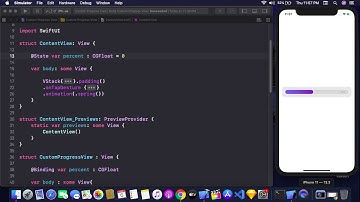 Custom Progress Bar Using SwiftUI - Custom Progress View Using SwiftUI - SwiftUI Tutorial