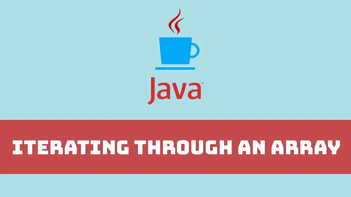 Java Programming Tutorial - Iterating through an Array