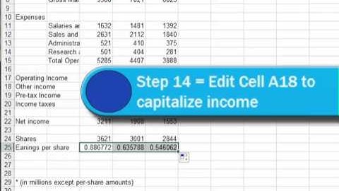 Excel Tutorial 1, Case 1