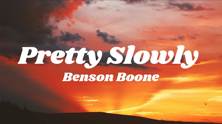 Benson Boone - Pretty Slowly (1 hour) (lyrics)
