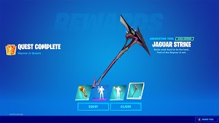 How to Get Jaguar Strike Harvesting Tool in Fortnite|Score a Goal with soccer Ball Toy as Neymar Jr