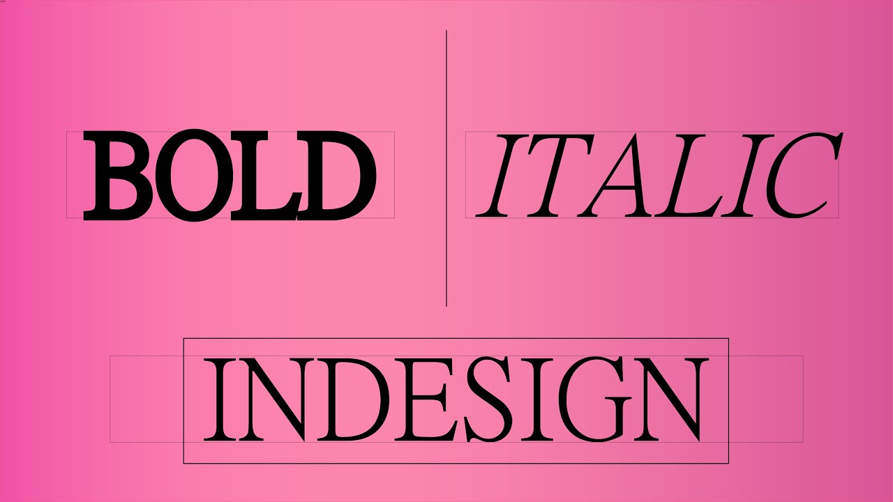 How To Make Text Italic In Indesign