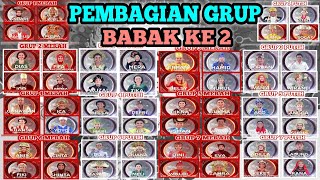 PEMBAGIAN GRUP BABAK 2 (MENJADI 7 GRUP) TIM MERAH & PUTIH