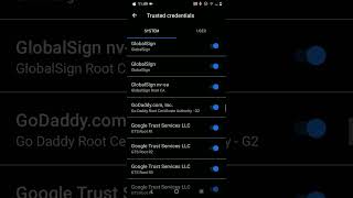 How to disable trusted credentials new method no hastle