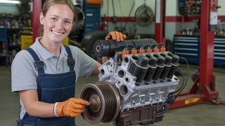 Mechanic’s Daughter Proves Everyone Wrong by Fixing an ‘Impossible’ Engine!