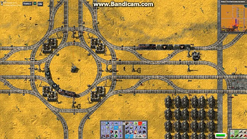 Factorio Trains, 3 way 4 Lane Intersection