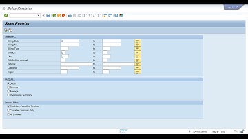 How to check Sales register in SAP : How to check sales report in SAP