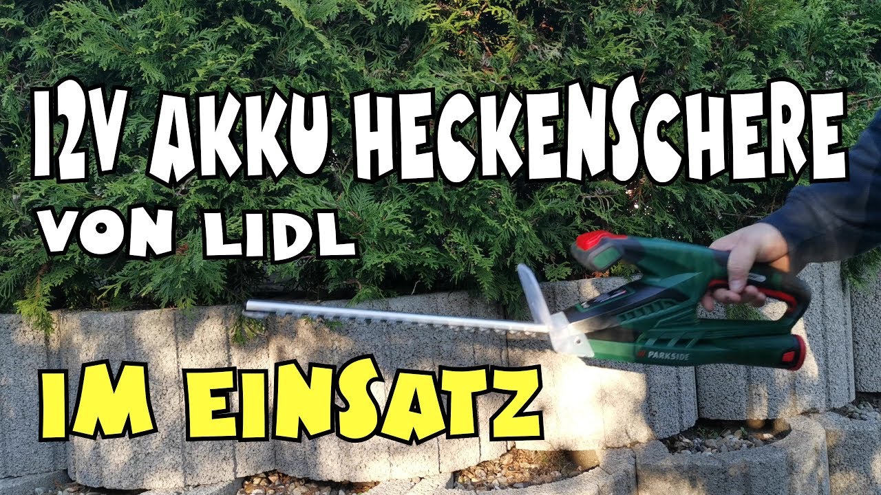 Lidl - PARKSIDE® Akku-Heckenschere PHSA 12 B1 - YouTube