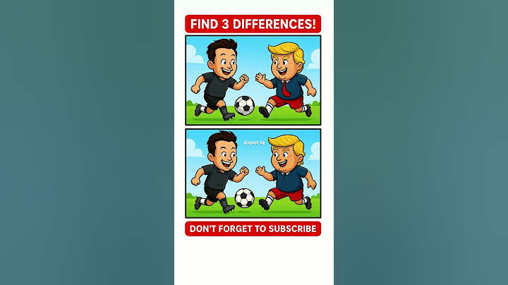 Spot The Difference - Trump vs Elon Musk Football Shorts #shorts #spotthedifference #trump #elonmusk