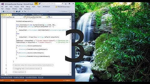 How to make HD Screen Recorder using C# or vb.net with MEE 4 part 03