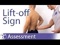 Lift Off Sign⎟Subscapularis Weakness