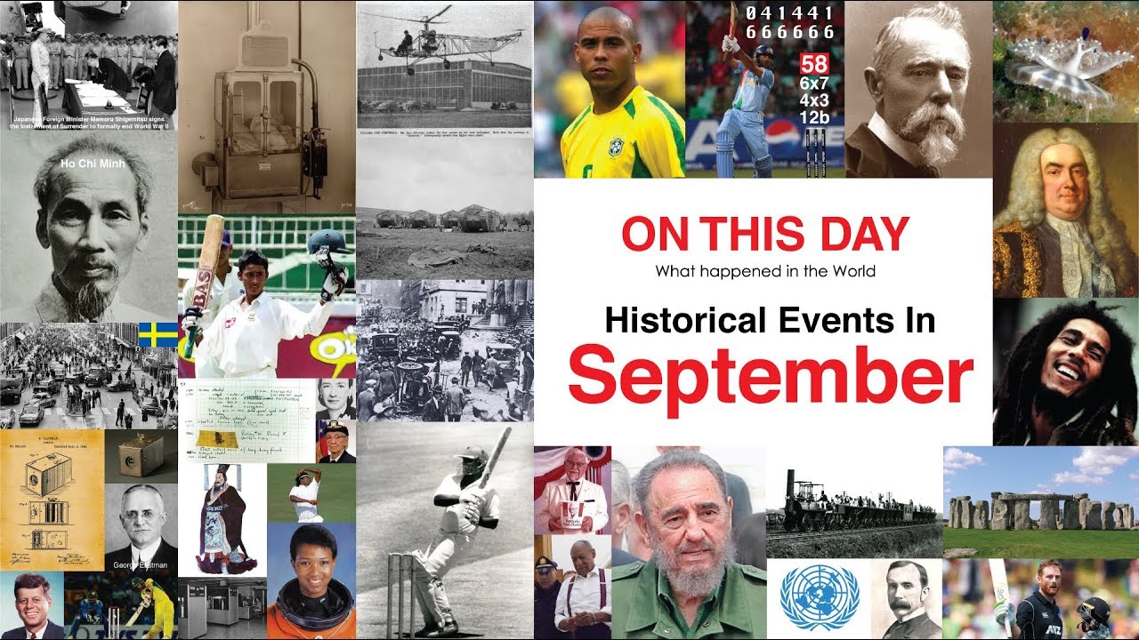 Historical Events In September On This Day YouTube