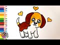 Sevimli Kolay Köpek Çizimi | Kolay Çizimler | Cute Easy Dog Drawing | Lindo perro fácil dibujo