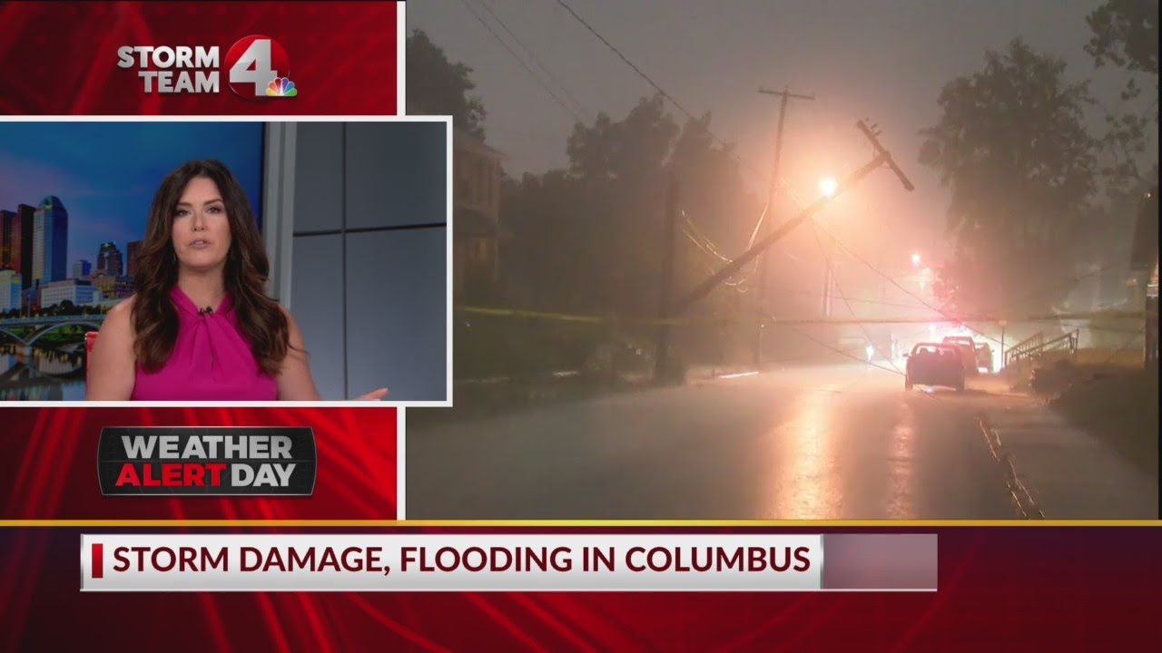 Storm damage, power outages reported after overnight storms - YouTube
