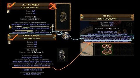 Path of Exile 3.20 How to craft double infuences Strength Stacking helmet pt1