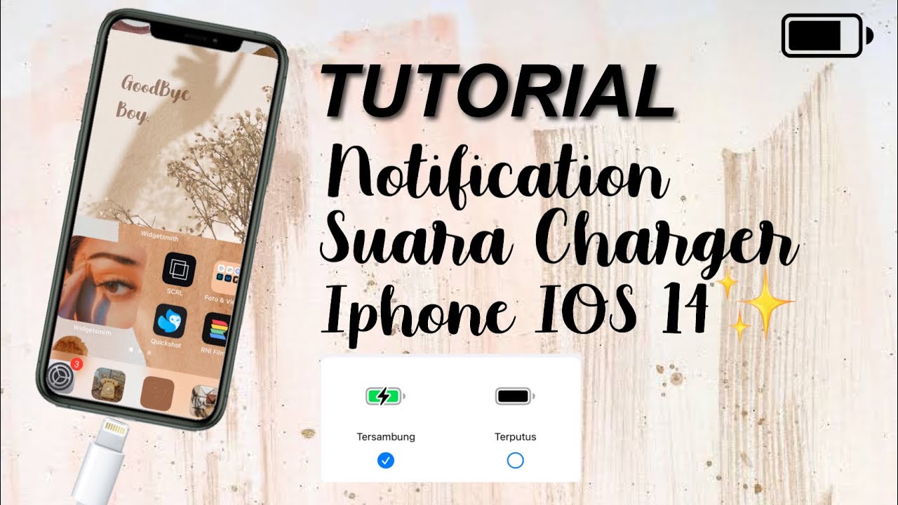 TUTORIAL CARA MENGAKTIFKAN NOTIFICATION SUARA CHARGER BATERAI IPHONE IOS 14     Clarissa Lucia