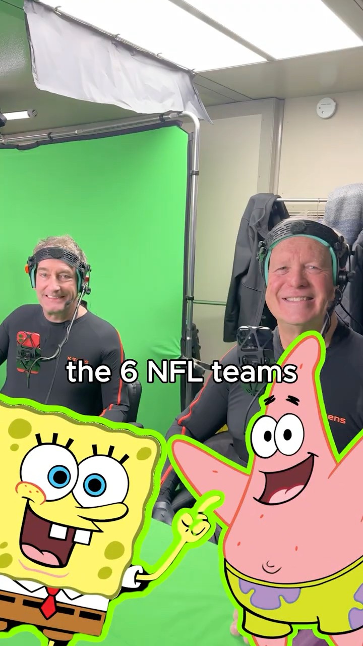 SpongeBob and Patrick guess NFL teams! ? | SlimeTime #Shorts