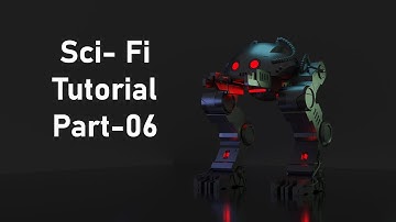 Sci-Fi Mech(robot) Modeling in Blender Bangla for beginners-(part-06)-mds design