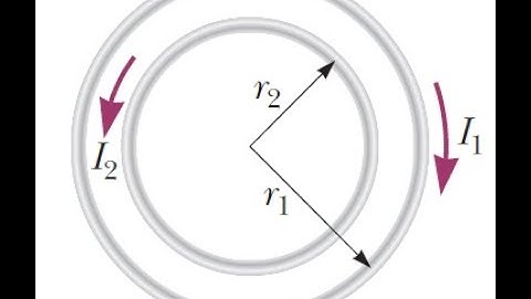 Two coplanar and concentric circular loops