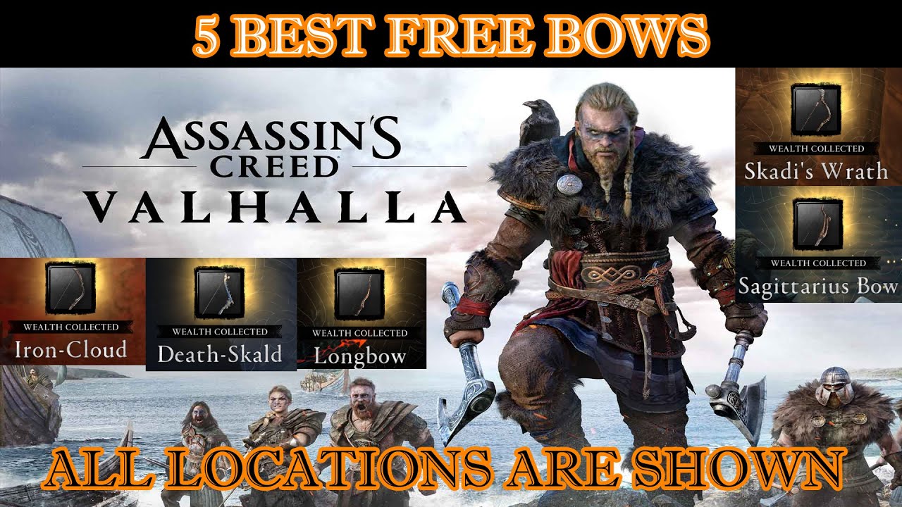5 Best Bows And Where To Find Them Very Easy AC Valhalla Get Then Early In The Game YouTube