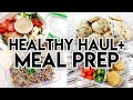 HEALTHY GROCERY HAUL + MEAL PREP! 🥗 HOMEMADE FALAFEL 🌯 PEANUT NOODLE SALAD 🍜  KETO COOKIES 🍪