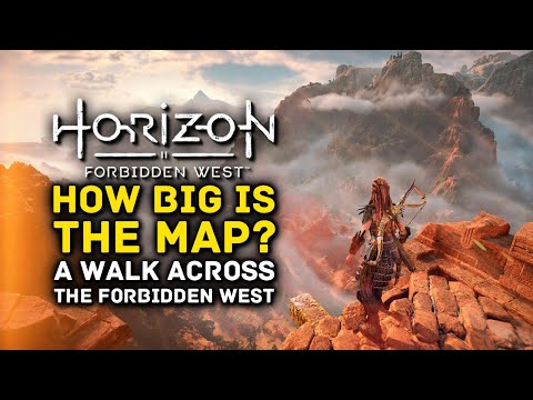 Horizon Forbidden West | How Big is the Map? A Walk Across The Forbidden West