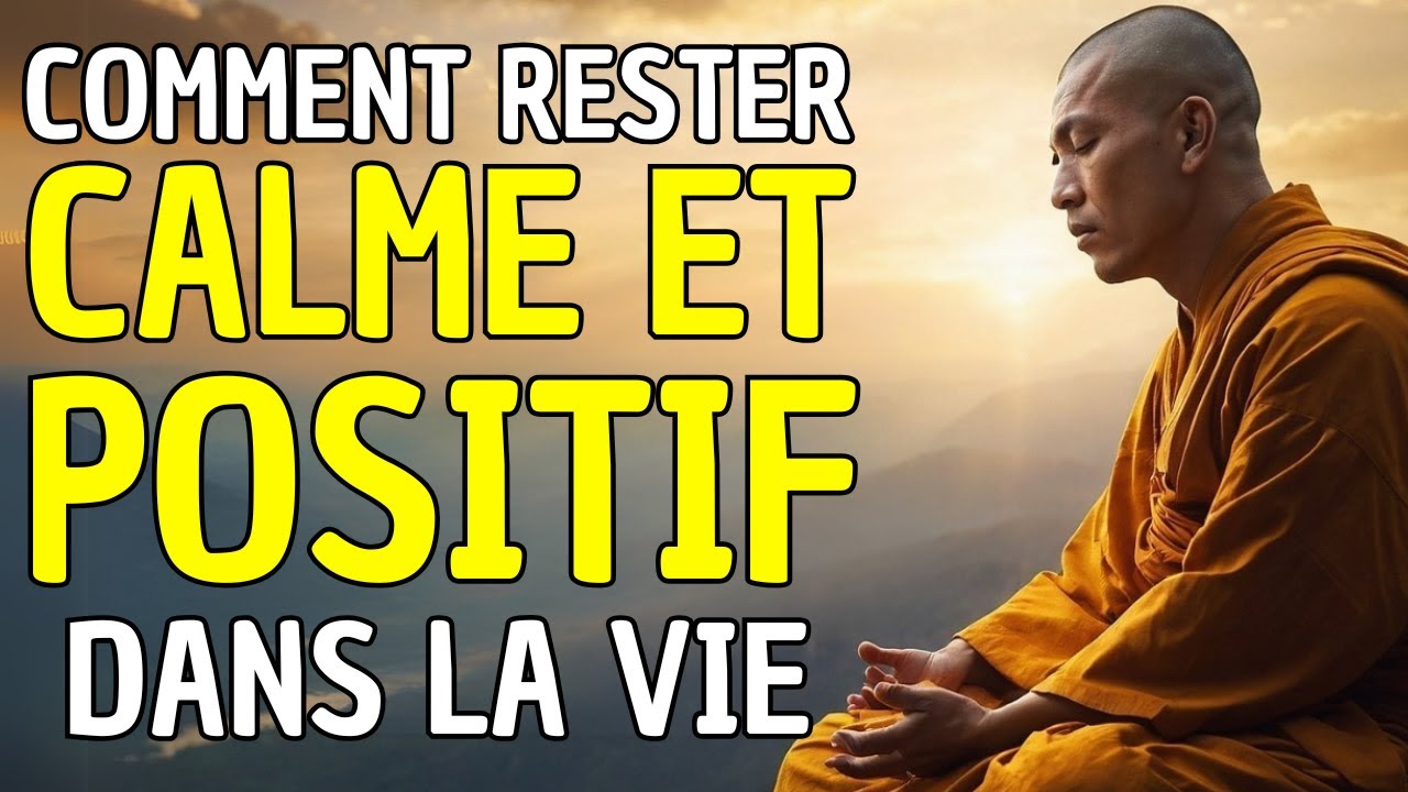 COMMENT RESTER CALME ET POSITIF DANS LA VIE : SAGESSE BOUDDHISTE POUR LA VIE