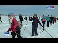 Ледовый марафон в честь солдат Великой Отечественной войны прошли новосибирские лыжники