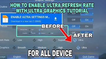 How to ENABLE ULTRA REFRESH RATE WITH ULTRA GRAPHICS SETTINGS TUTORIAL LATEST FILE• LEXPRO OFFICIAL