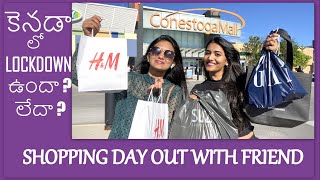 IS CANADA IN LOCKDOWN ? SHOPPING WITH FRIEND || TELUGU VLOG || PRAHALICKA MYAKALA || VLOG CANADA