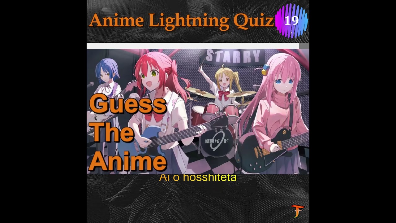 ⚡️ ANIME OPENING QUIZ ⚡️ Level: Noob🤪 - Otaku😈