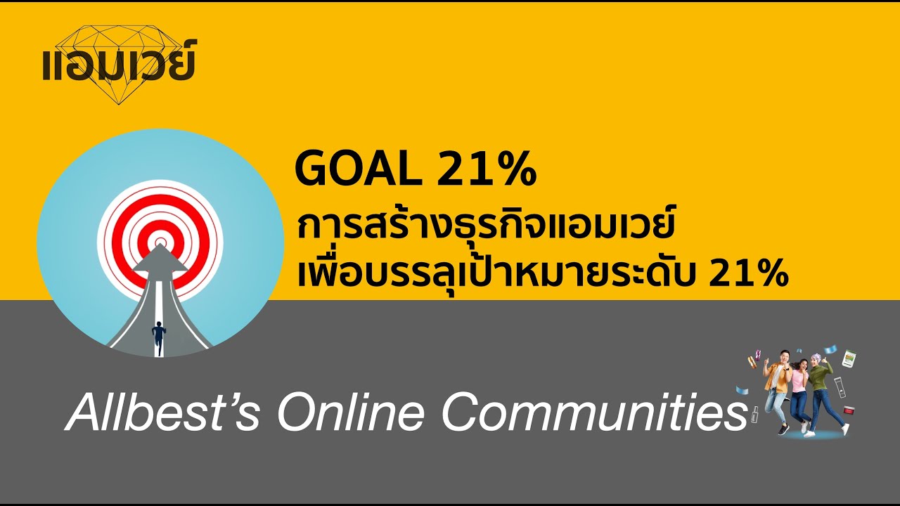 การ สร้าง ธุรกิจ  2022 New  GOAL 21% การสร้างธุรกิจแอมเวย์เพื่อบรรลุเป้าหมายระดับ 21%