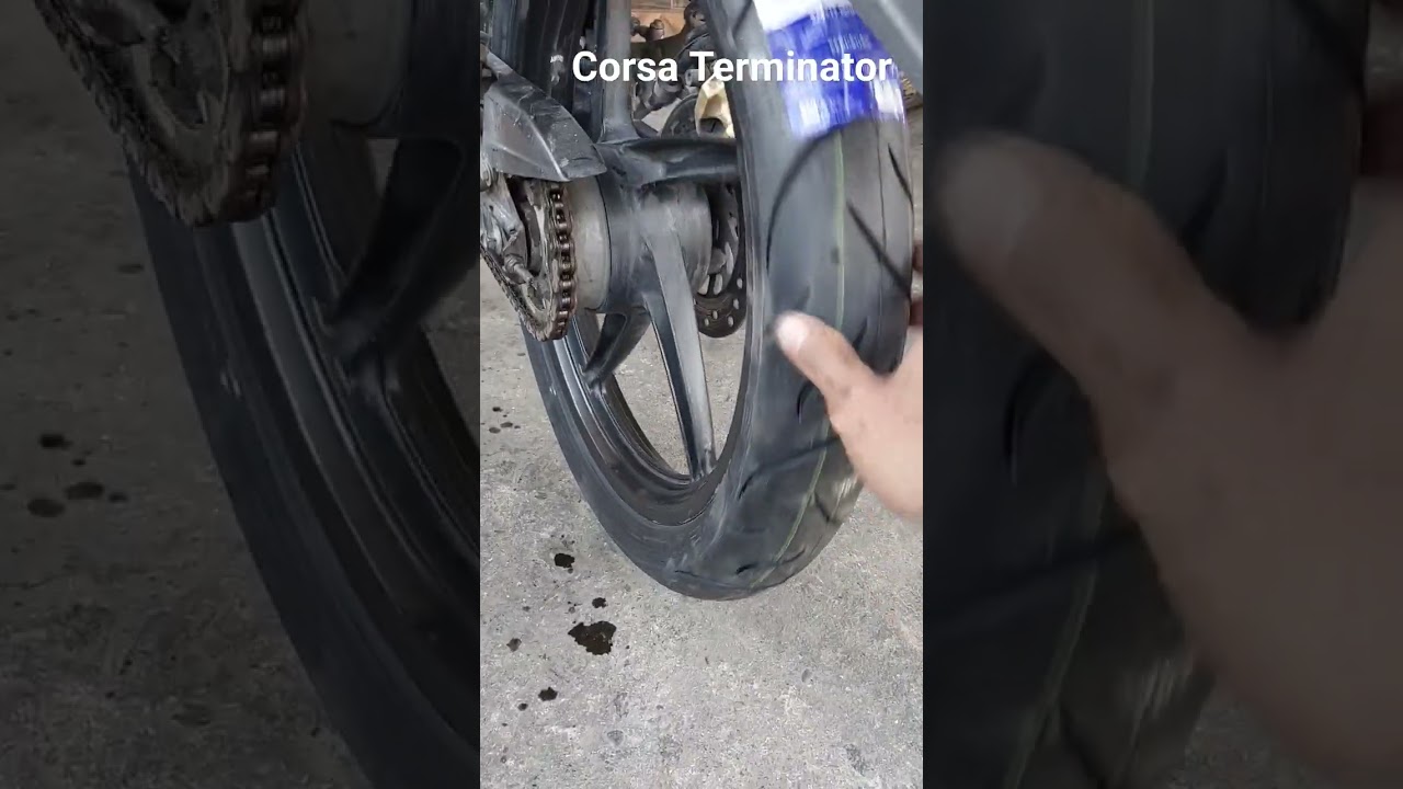 Corsa Terminator 70/90 & 80/90 ring17 nontubles dipasang motor Supra 125