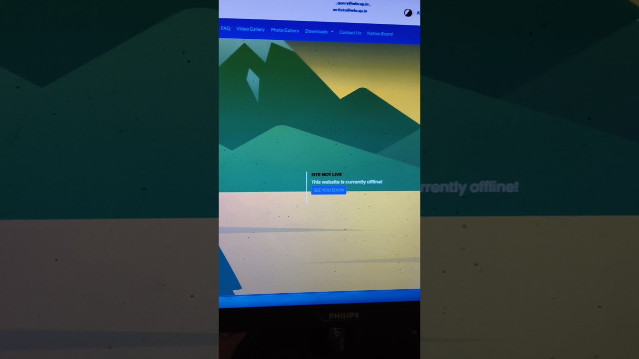 WBCAP portal offline // server down of Wbcap portal // wb college admission off // 