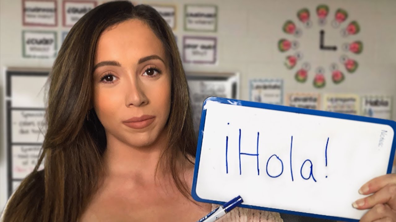 Asmr Spanish Class Teacher Roleplay Soft Spoken Youtube