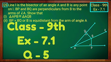 Class - 9th, Ex - 7.1, Q 5 (Triangles) Maths NCERT CBSE