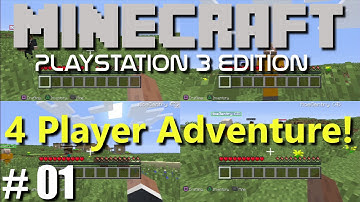 Minecraft PS3 Edition: 4 Player Adventure - Episode 1 (Family Multiplayer)