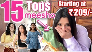 Huge MEESHO Tops Haul! Everything Under Rs.499 | Try On Haul | Rupal Yadav #meesho