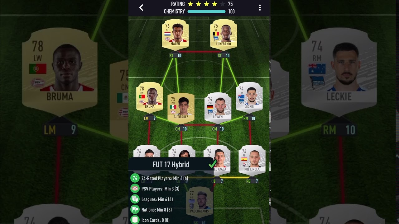 Oleksandr Zinchenko “FUT 17 Hybrid” SBC Solution Complete! PACYBITS