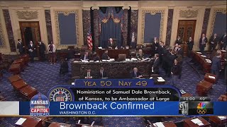 Kansas lawmakers react to Brownback's confirmation as U.S. ambassador