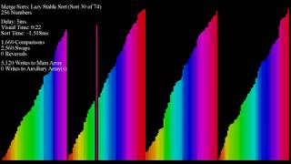 Over 70 Sorting Algorithms in Under an Hour - Colorful Bar Graph