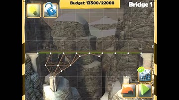 Bridge Constructor-The Ridge-Bridge 1 Walkthrough
