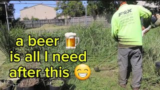 He Was Very Grateful After The Transformation | Overgrown Yard Clean Up #asmr