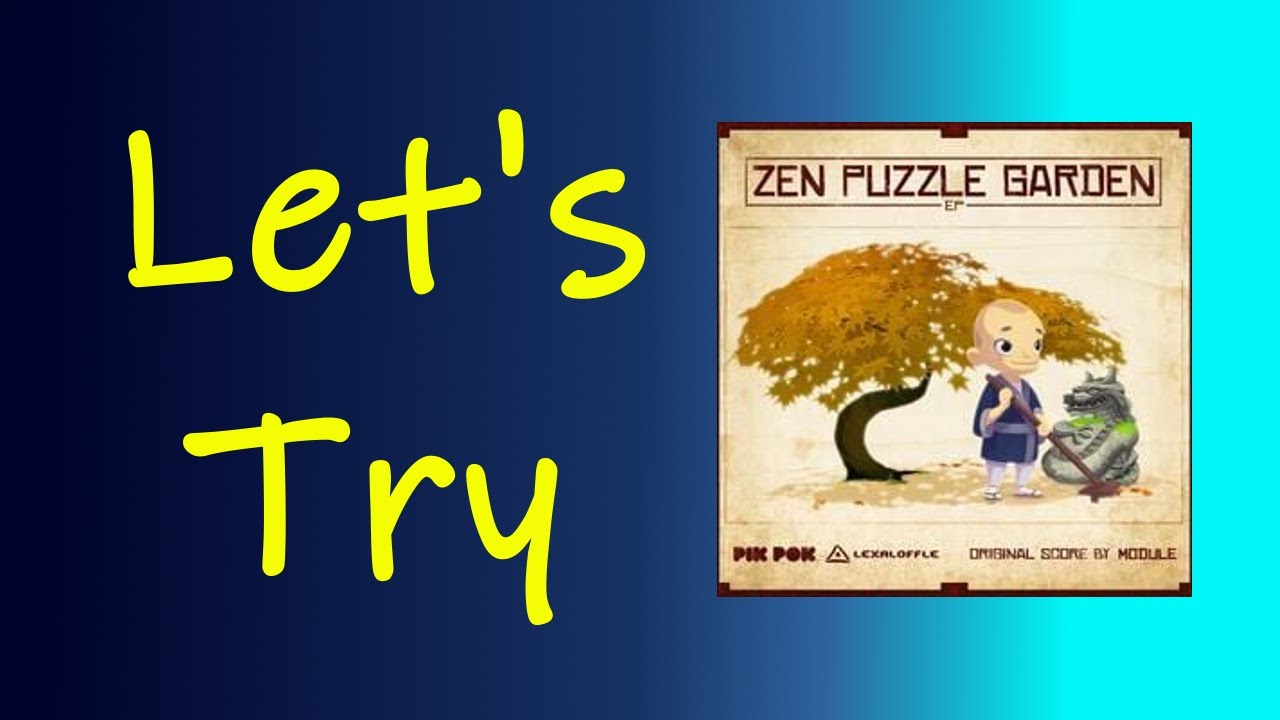 Playing With Rocks - Let's Try Zen Puzzle Garden