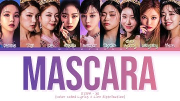 How would ITZSPA/ AETZY sing ‘MASCARA’ (XG) | Color Coded Lyrics + Line distribution
