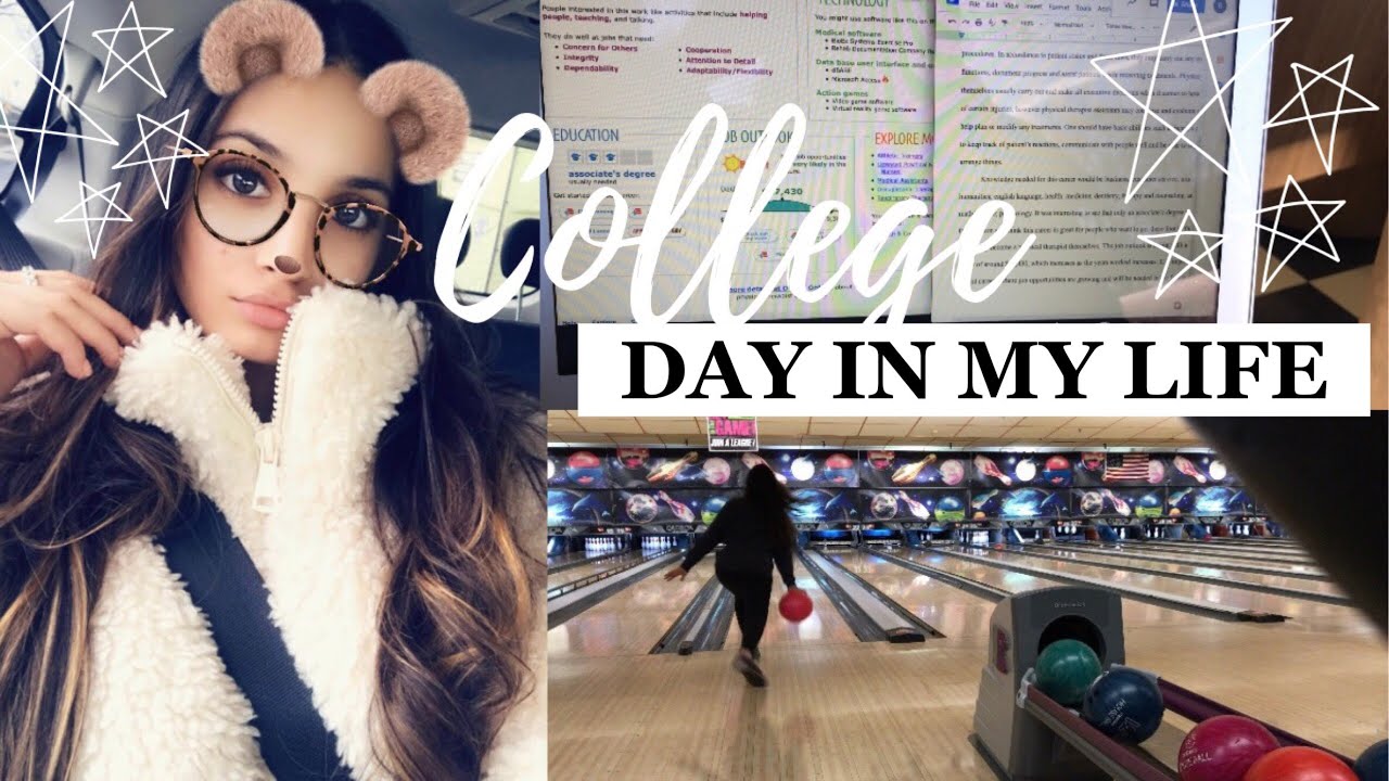 day in the life of a college student - YouTube