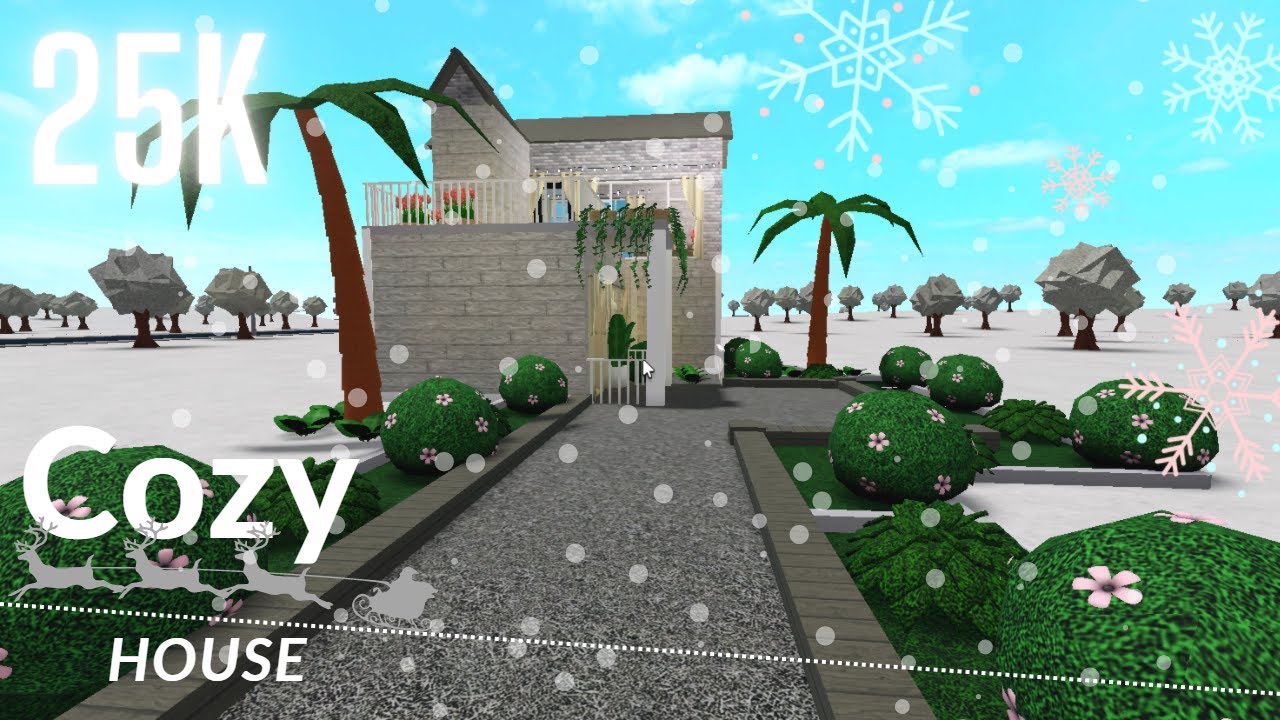 25k Cozy house build BLOXBURG YouTube