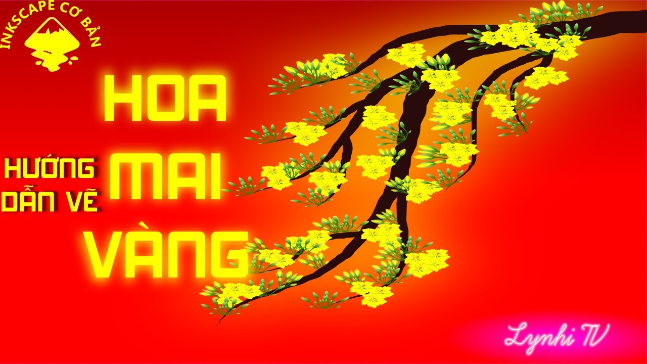 Inkscape Cơ Bản Hướng Dẫn Vẽ Hoa Mai Vàng - YouTube