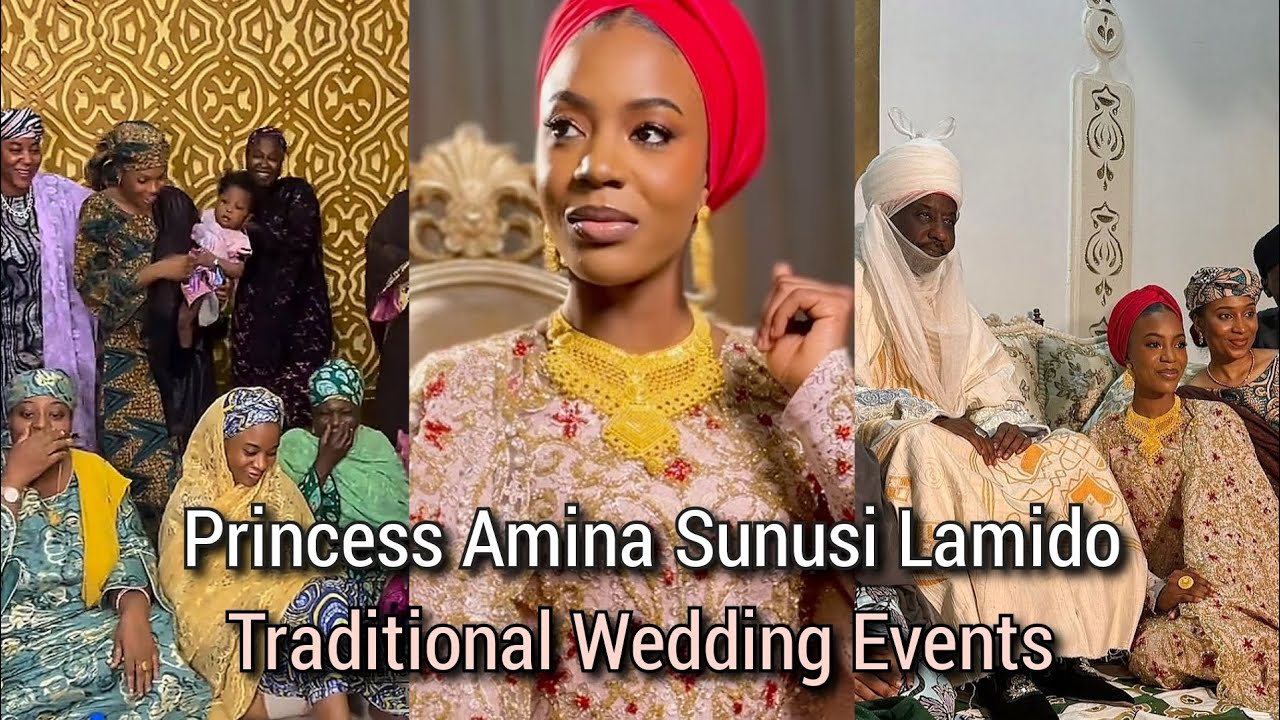 Royal Wedding. Princess Amina Sunusi Lamido Traditional Kamu and Sa Lalle.